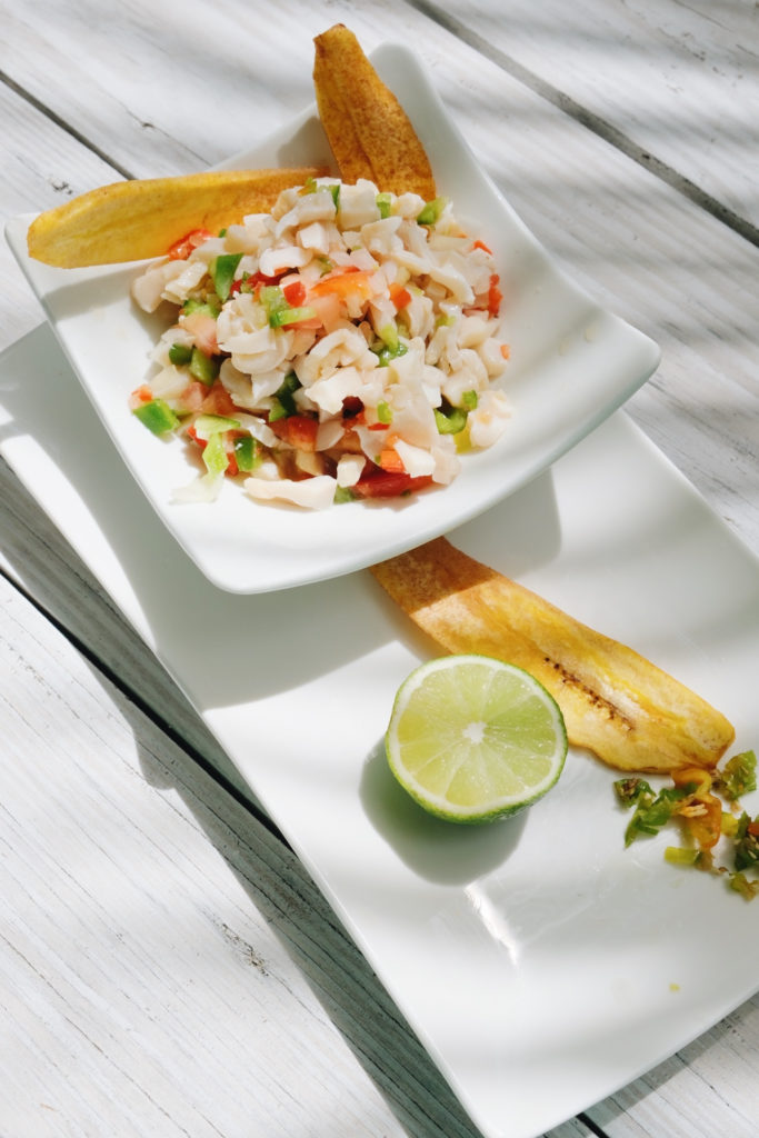 Comida típica en Turcas y Caicos